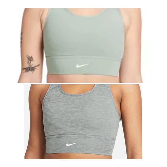 Nike Other - NIKE Swish Bra Bundle of 2 Gray & Green Women’s Size Medium